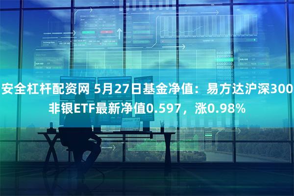 安全杠杆配资网 5月27日基金净值：易方达沪深300非银ETF最新净值0.597，涨0.98%