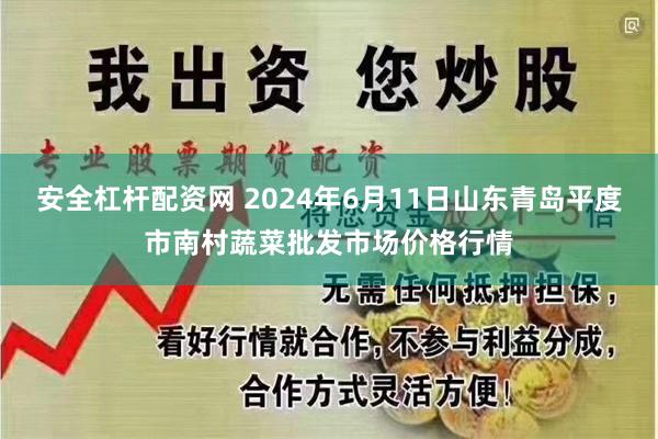 安全杠杆配资网 2024年6月11日山东青岛平度市南村蔬菜批发市场价格行情