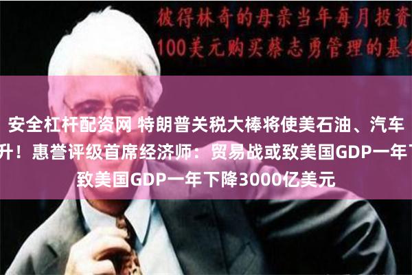 安全杠杆配资网 特朗普关税大棒将使美石油、汽车、牛油果价格飙升！惠誉评级首席经济师：贸易战或致美国GDP一年下降3000亿美元